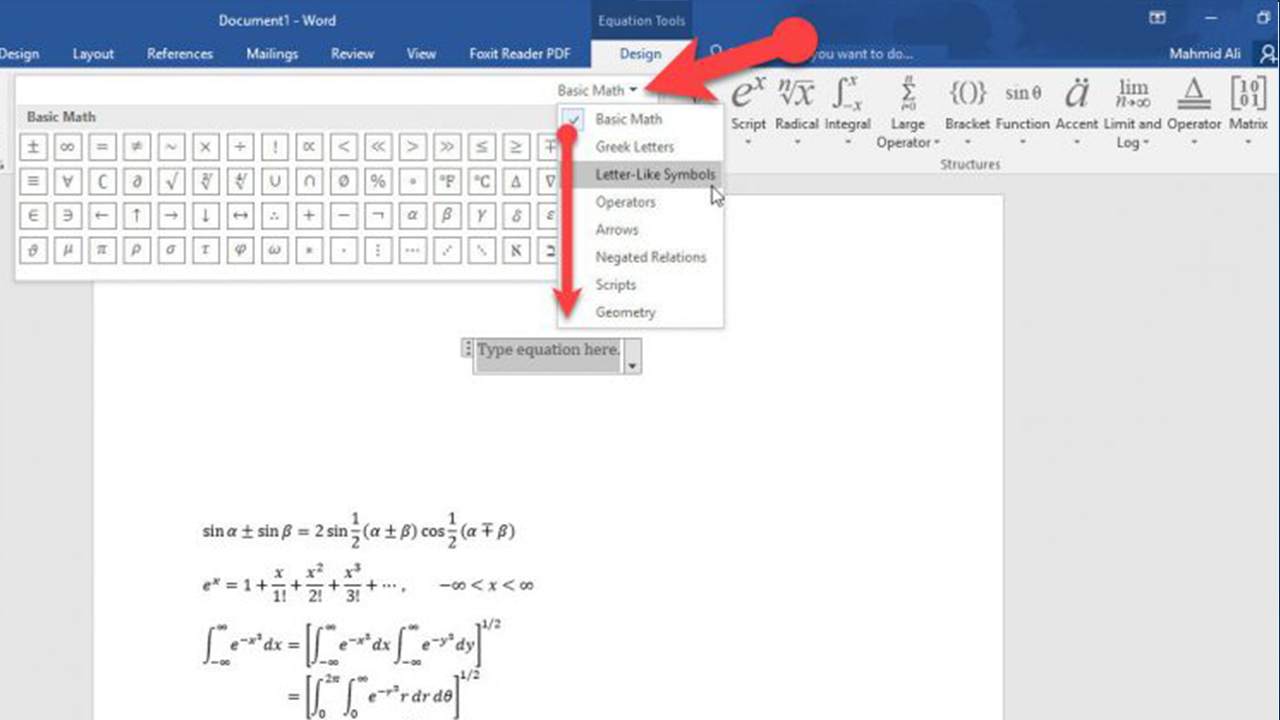 Cách sử dụng mathtype trong word