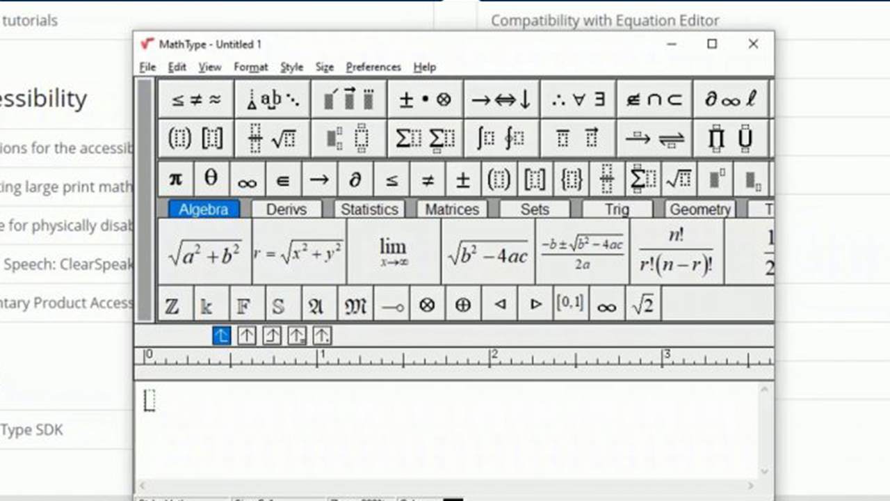 Hệ thống ký tự đa dạng của mathtype