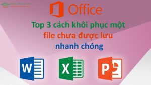 khôi phục một file chưa được lưu