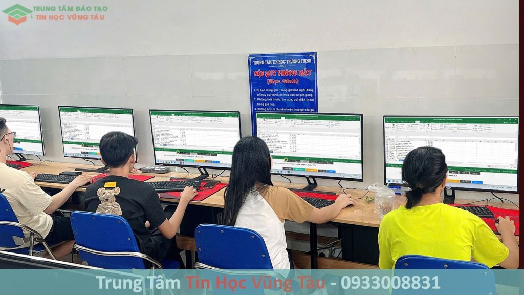 Học mos excel cấp tốc vũng tàu