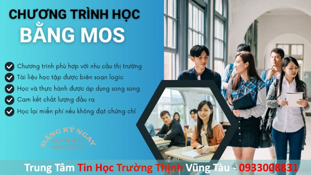 Tin học mos là gì tại sao học mos tại tin học vũng tàu
